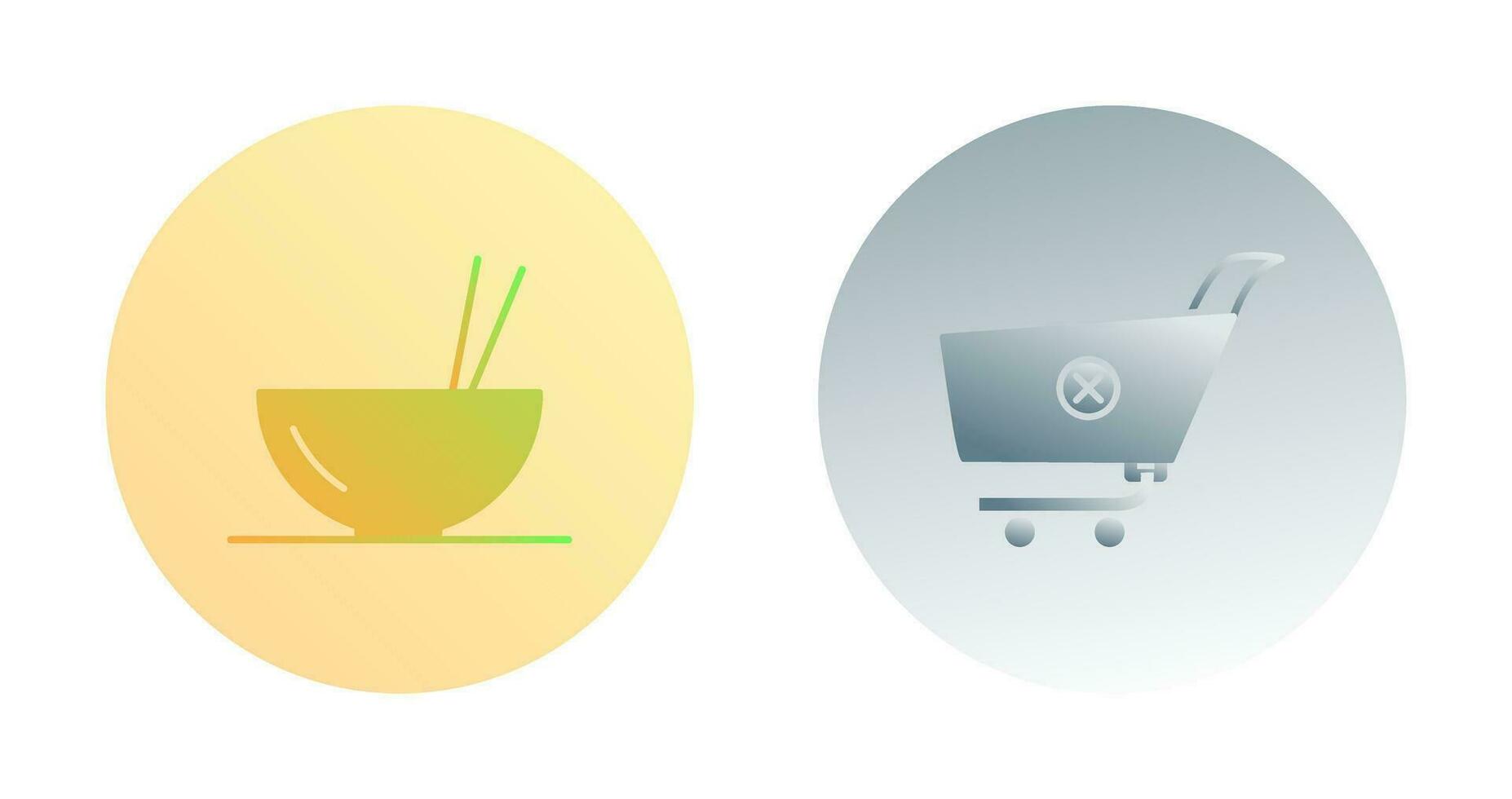 food and cancel order Icon vector