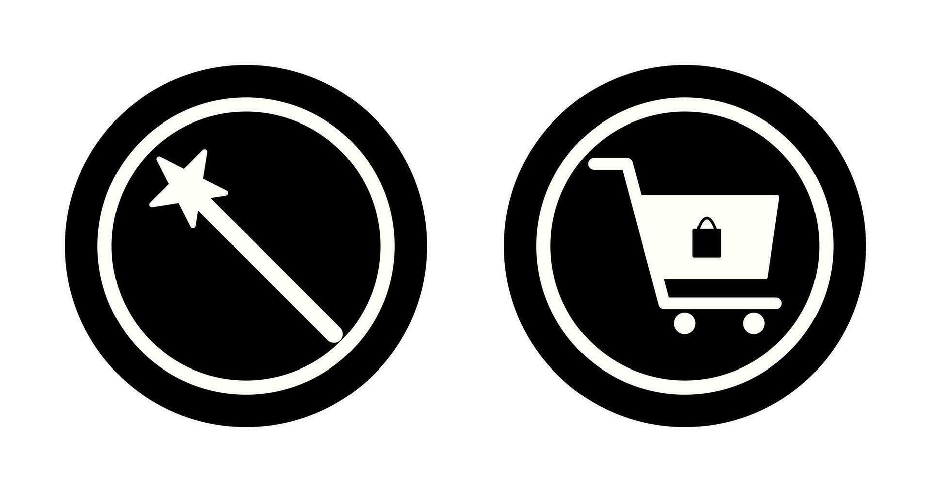 magic and shopping  Icon vector