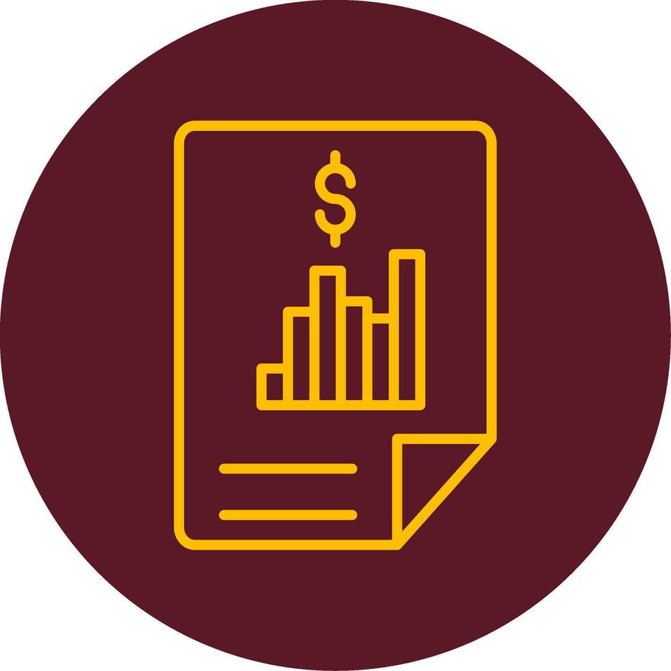 Financial Report Vector Icon