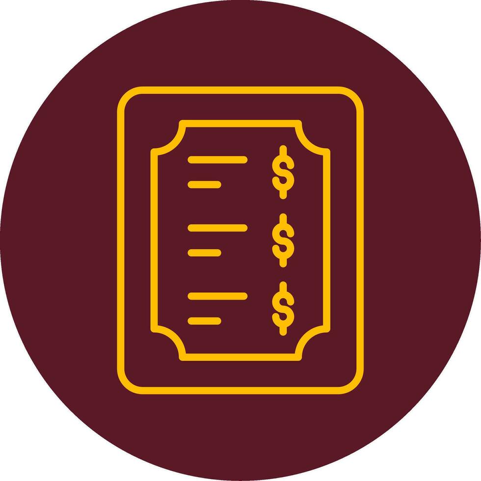 Price List Vector Icon