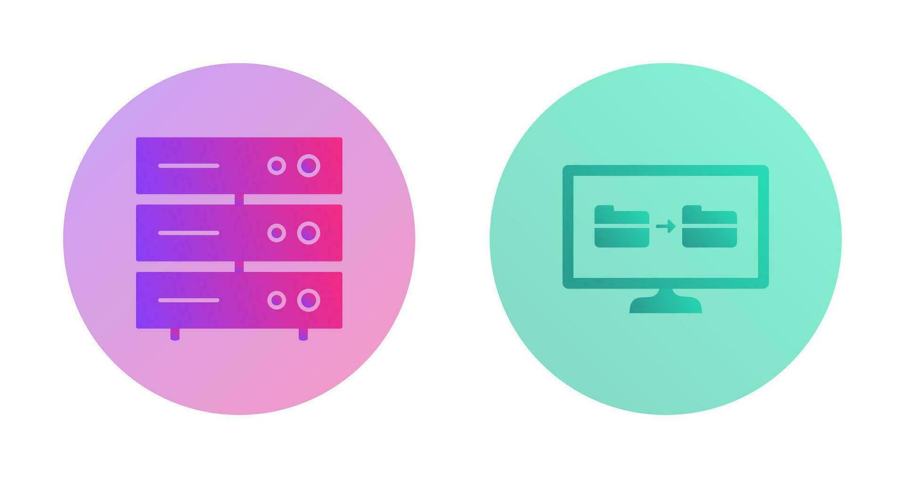 server network and File sharing  Icon vector