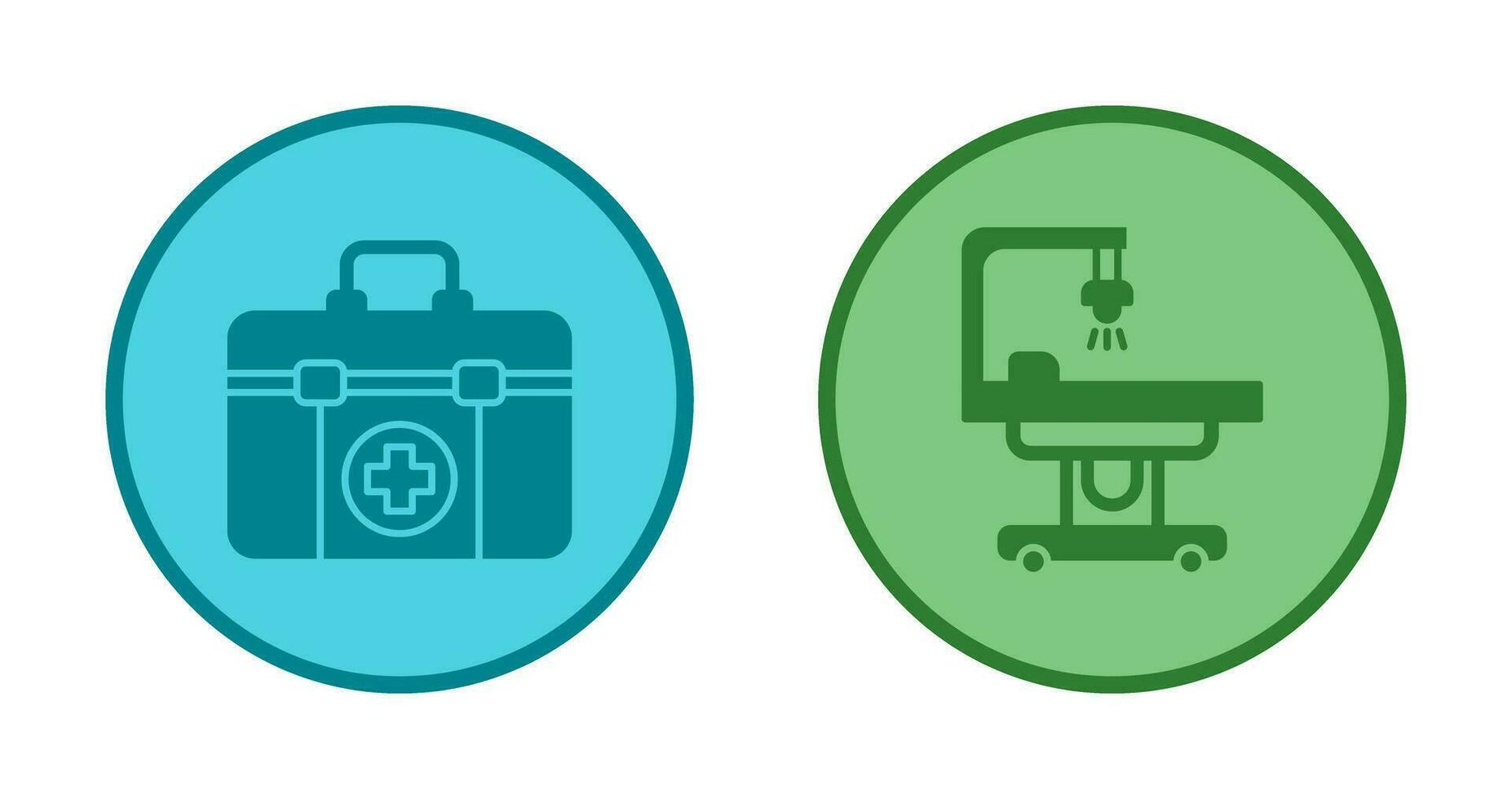 First Aid Kit and operating Room Icon vector