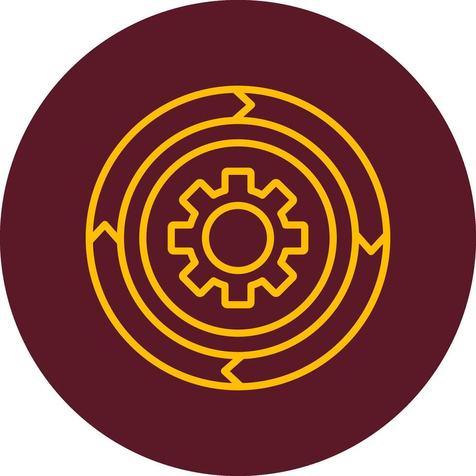 icono de vector de gráfico circular