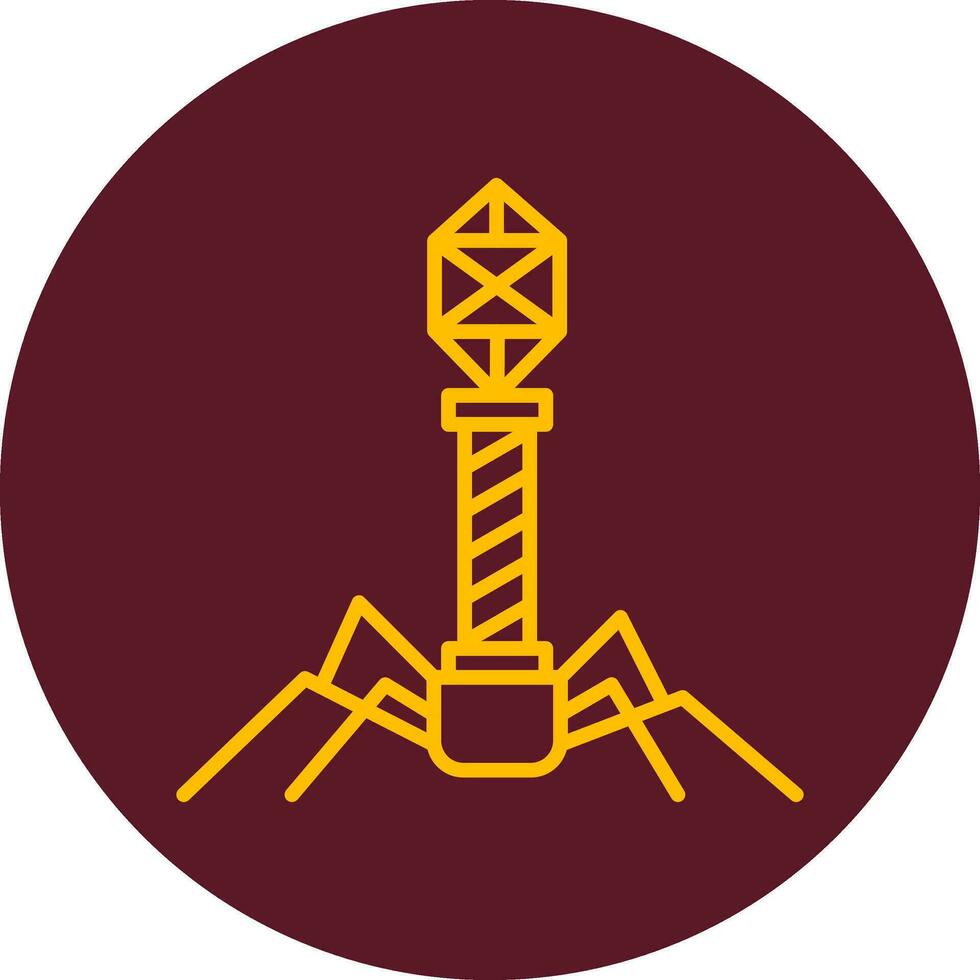 Bacteriophage Vector Icon