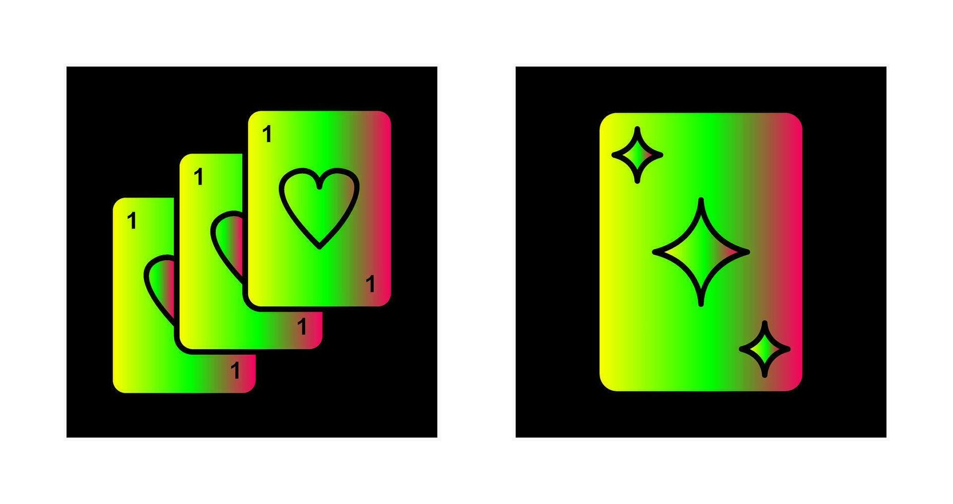 Deck of Card and Card Icon vector