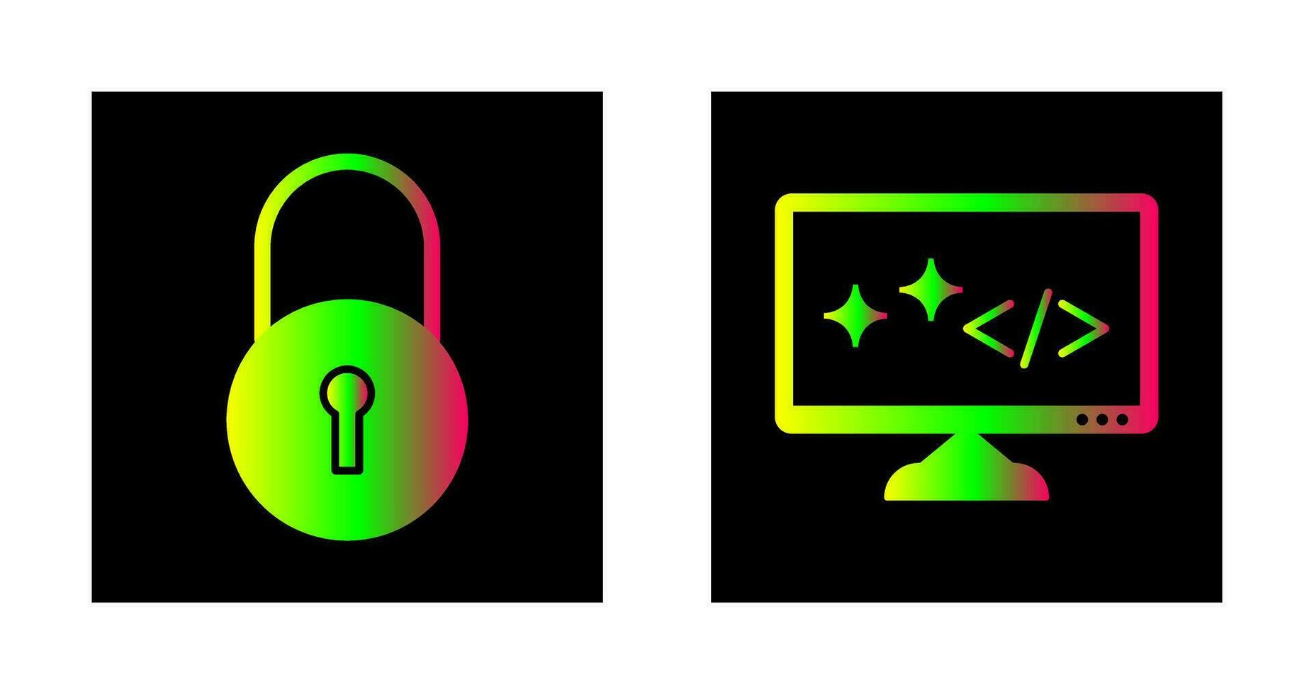 Closed Access and Clean Code Icon vector