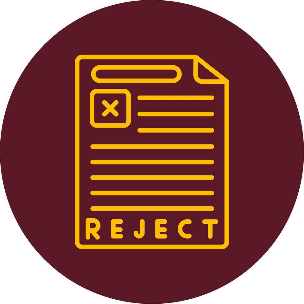 Reject Vector Icon