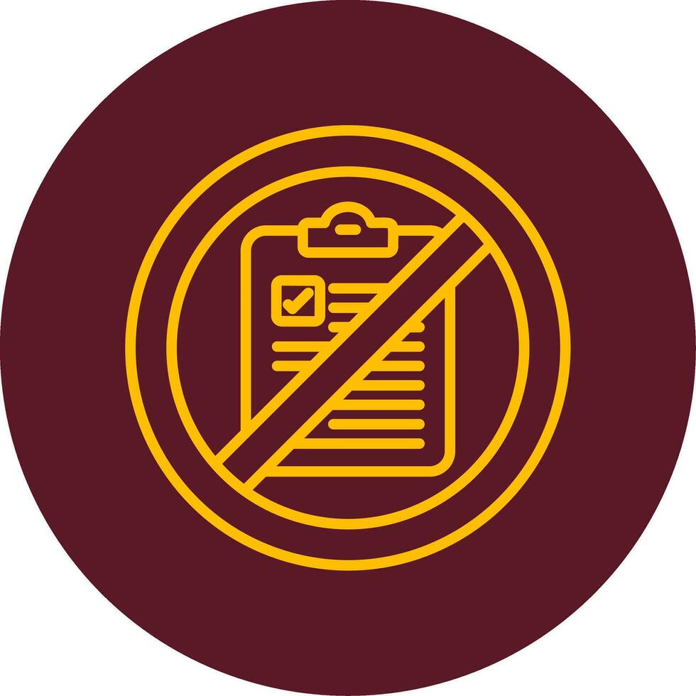 Not Qualified Vector Icon