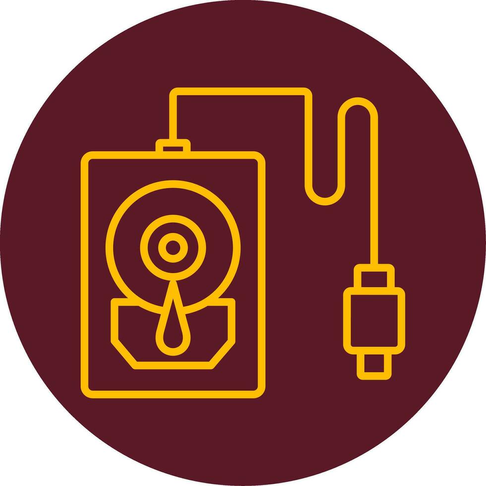 Hard Disk Vector Icon
