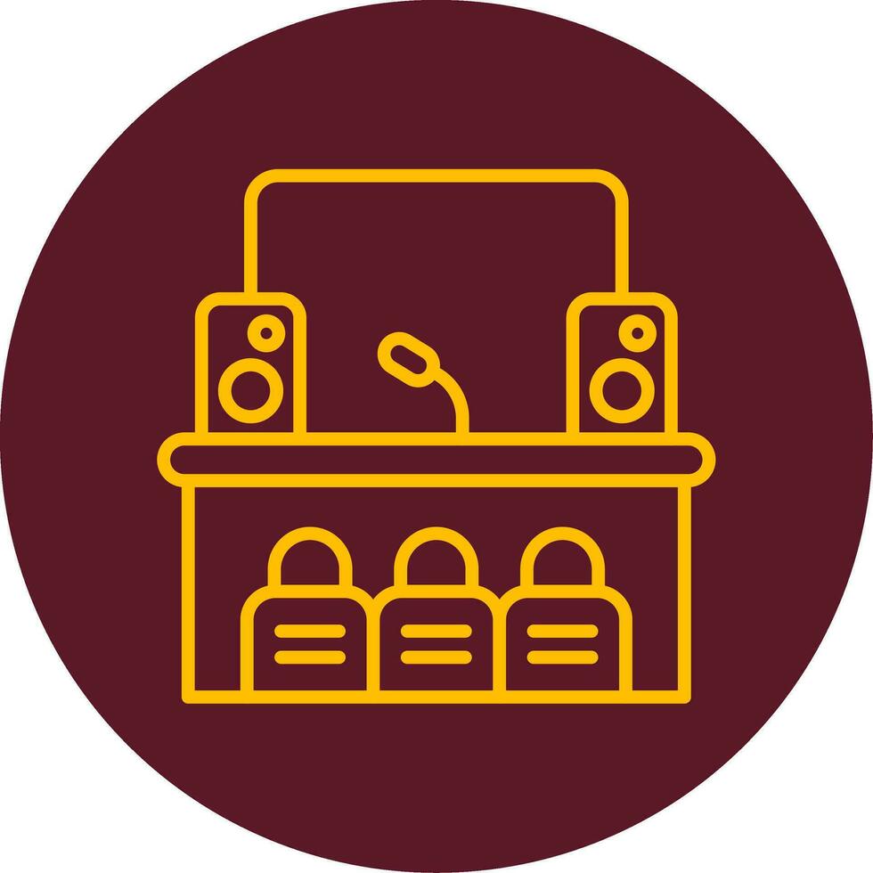 Stage Vector Icon