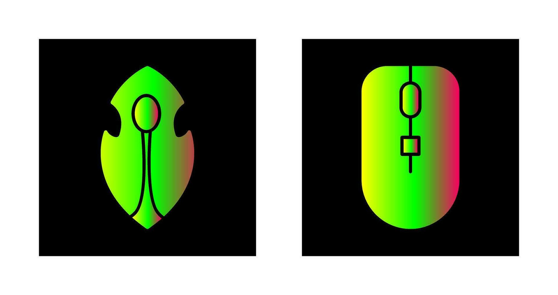 Game Character and Mouse Icon vector