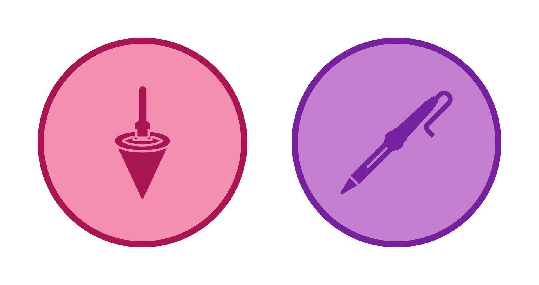Plumb Bob and Soldering Icon vector