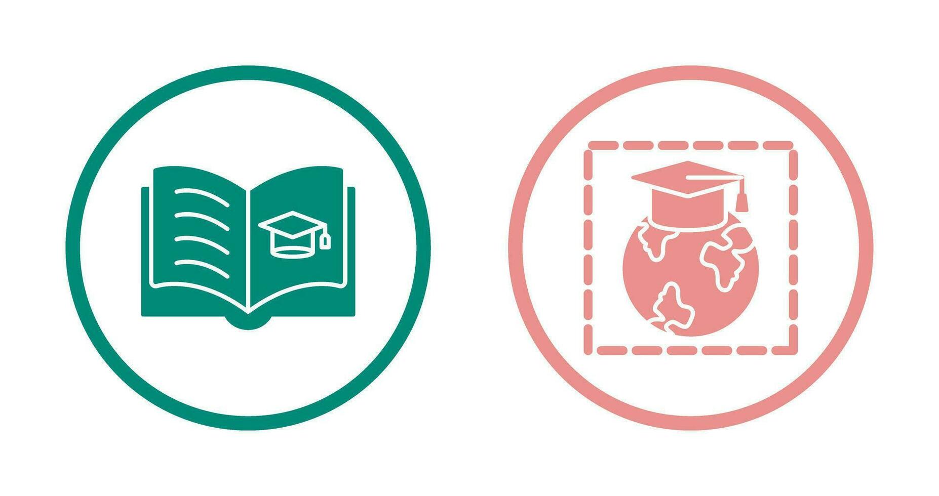 Open Book and Earth Icon vector