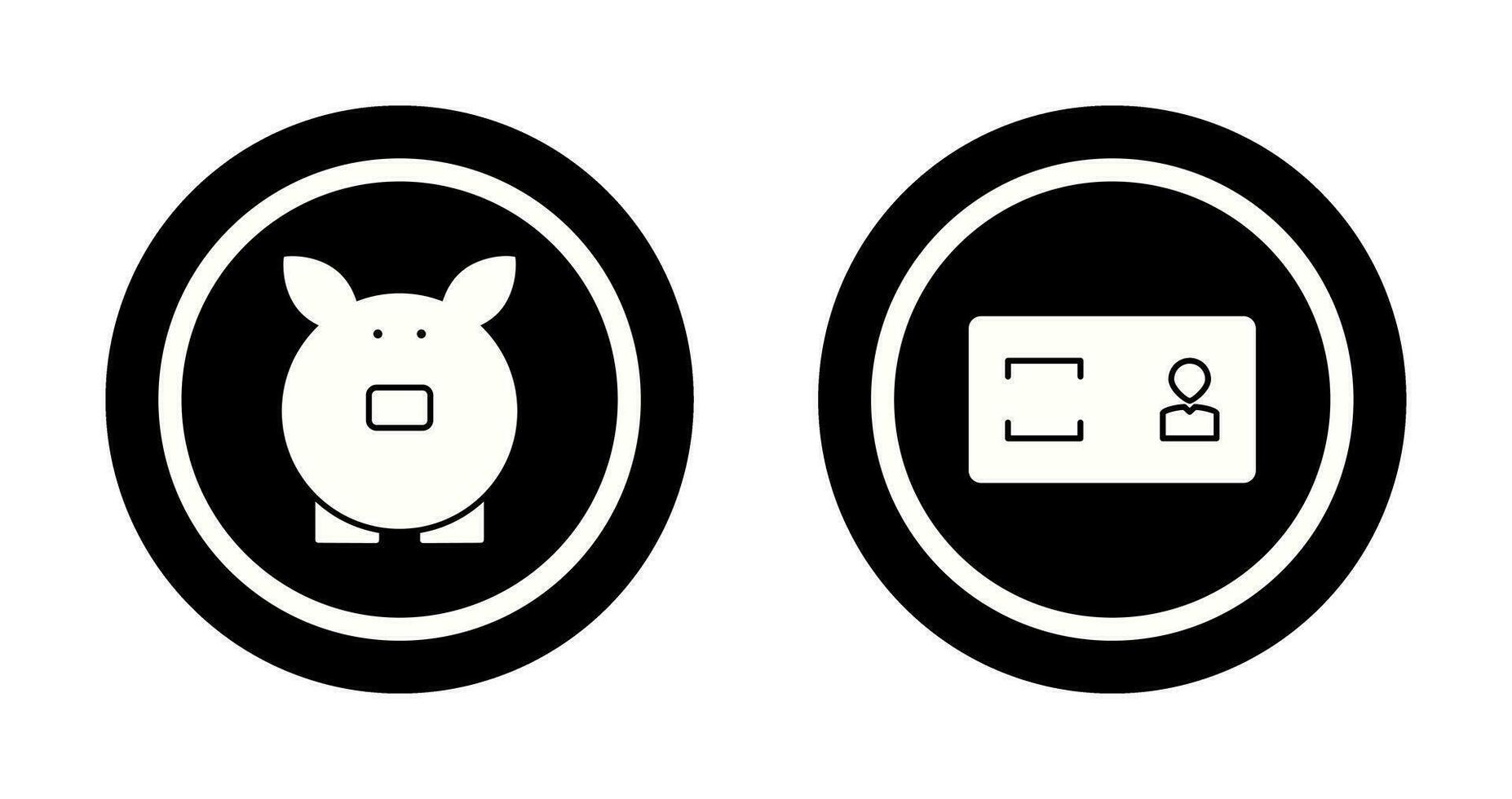 savings and membership card Icon vector