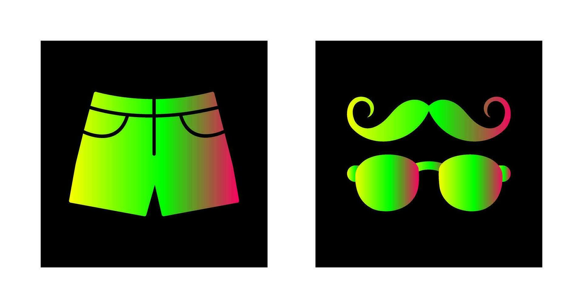 Hipster Style and Shorts Icon vector