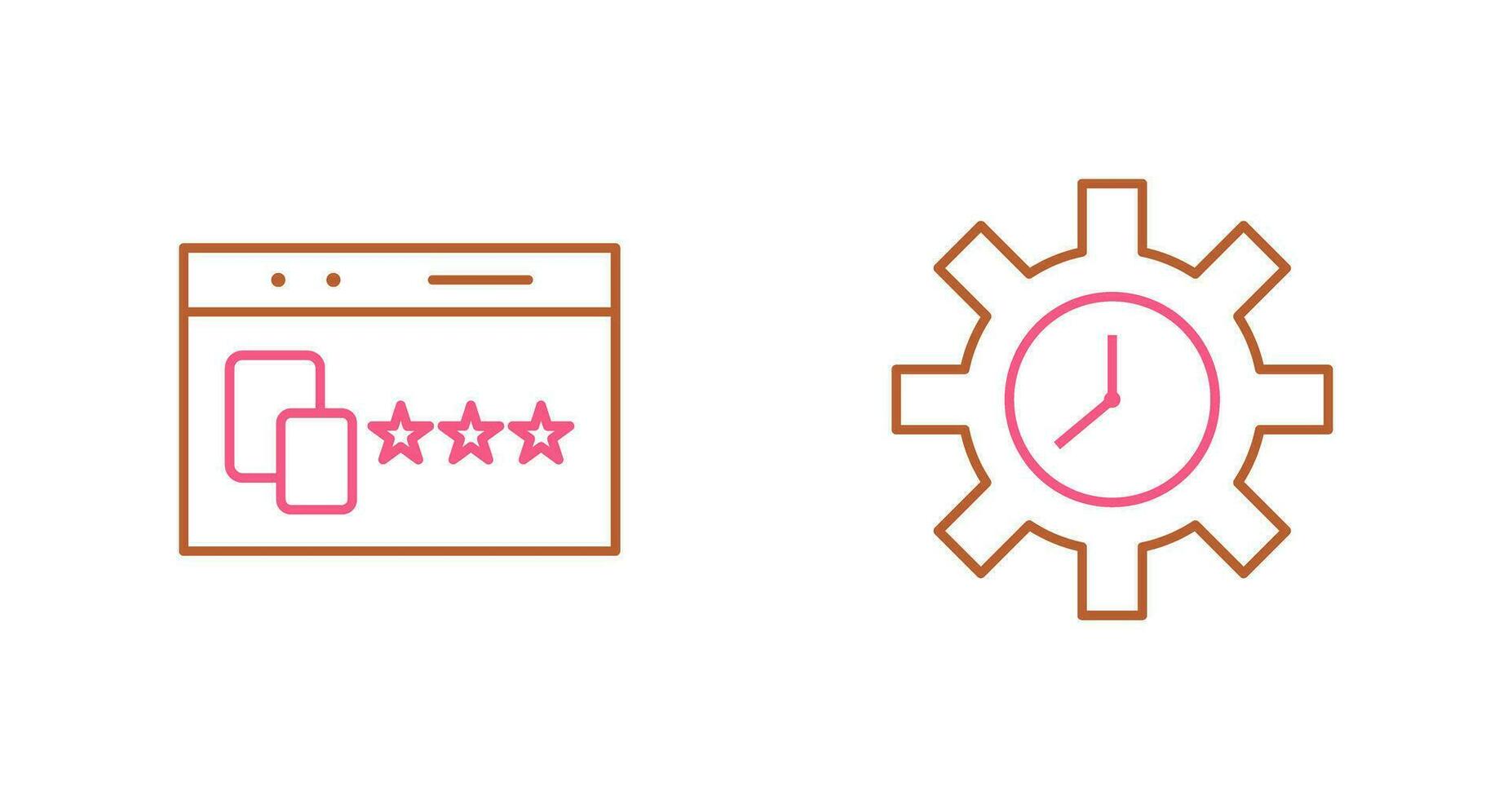 Website Promotion and Time Optimization Icon vector