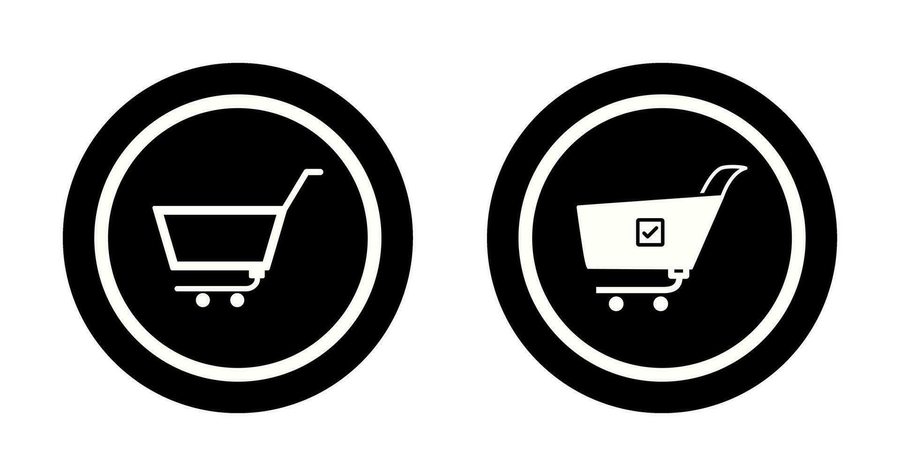 empty cart and confirm order  Icon vector