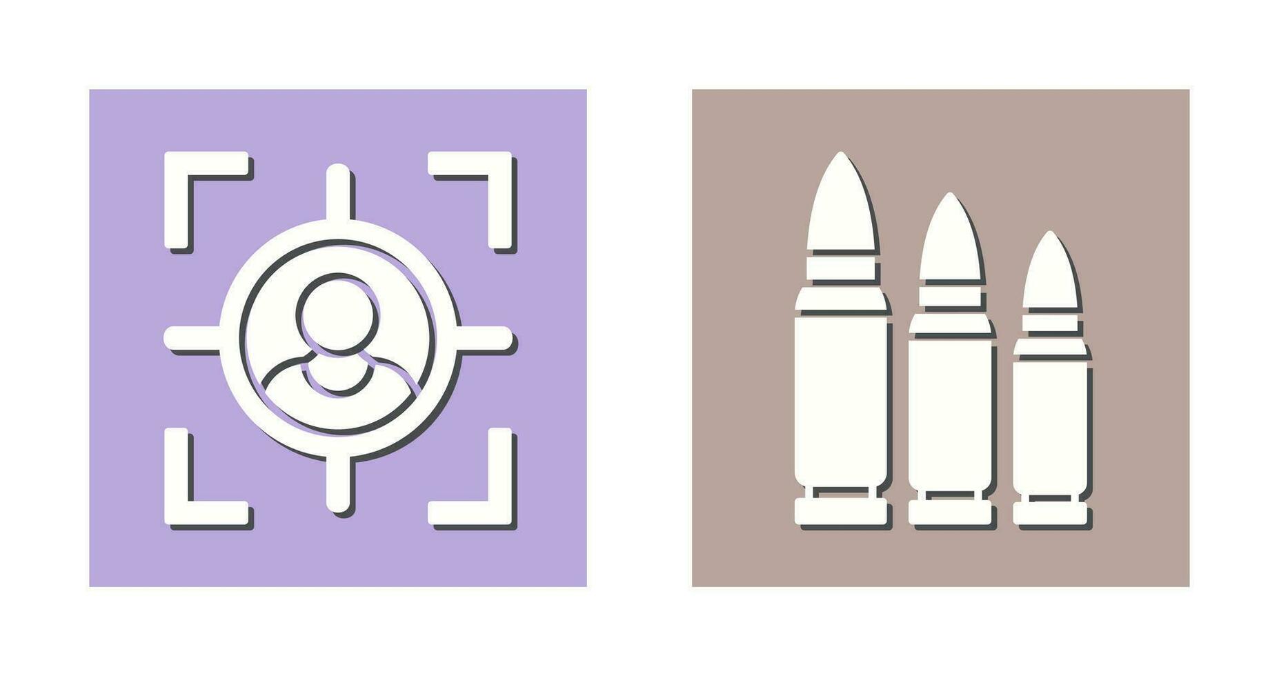 Target and Bullets Icon vector