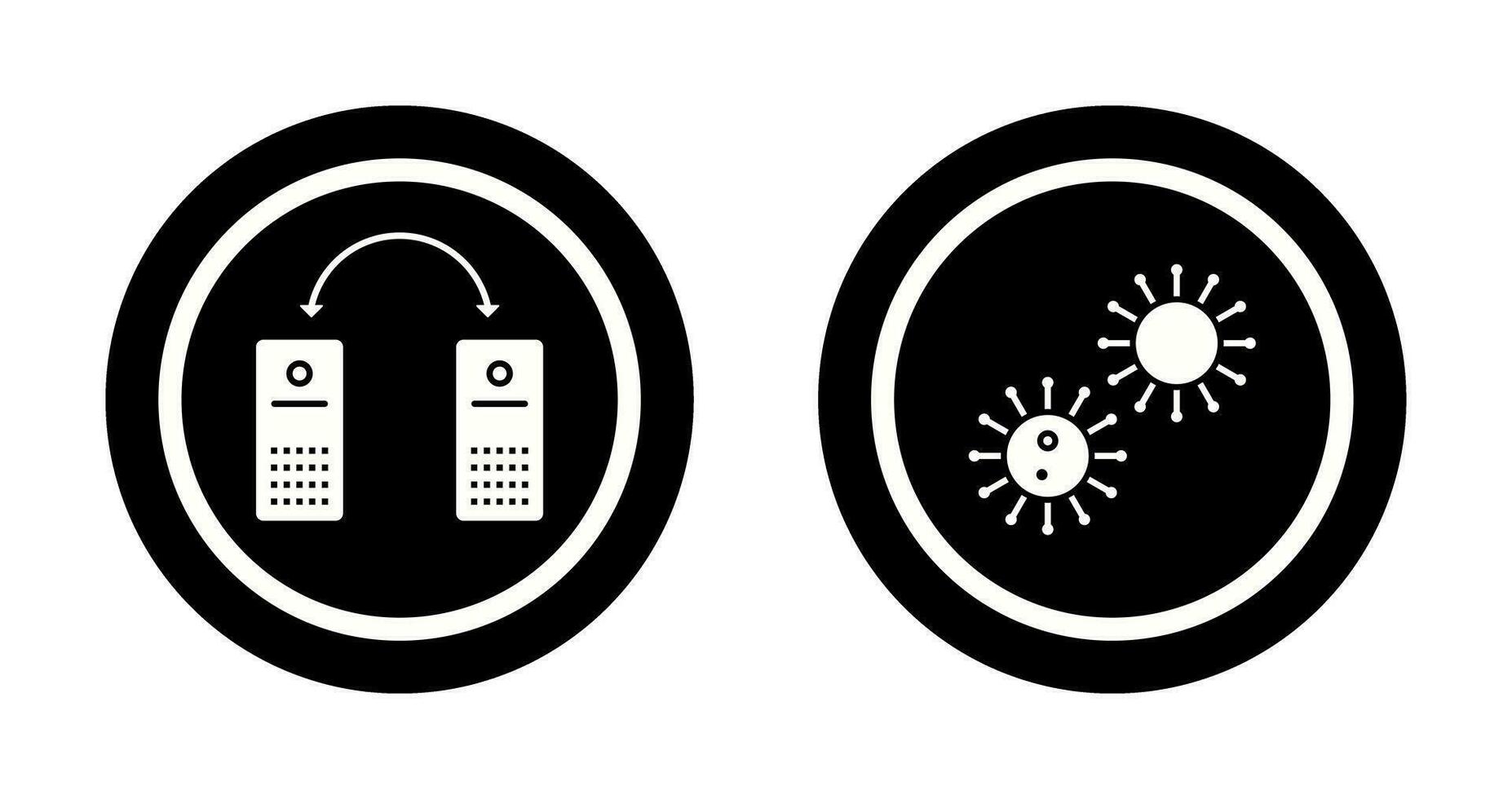 virus and network files  Icon vector