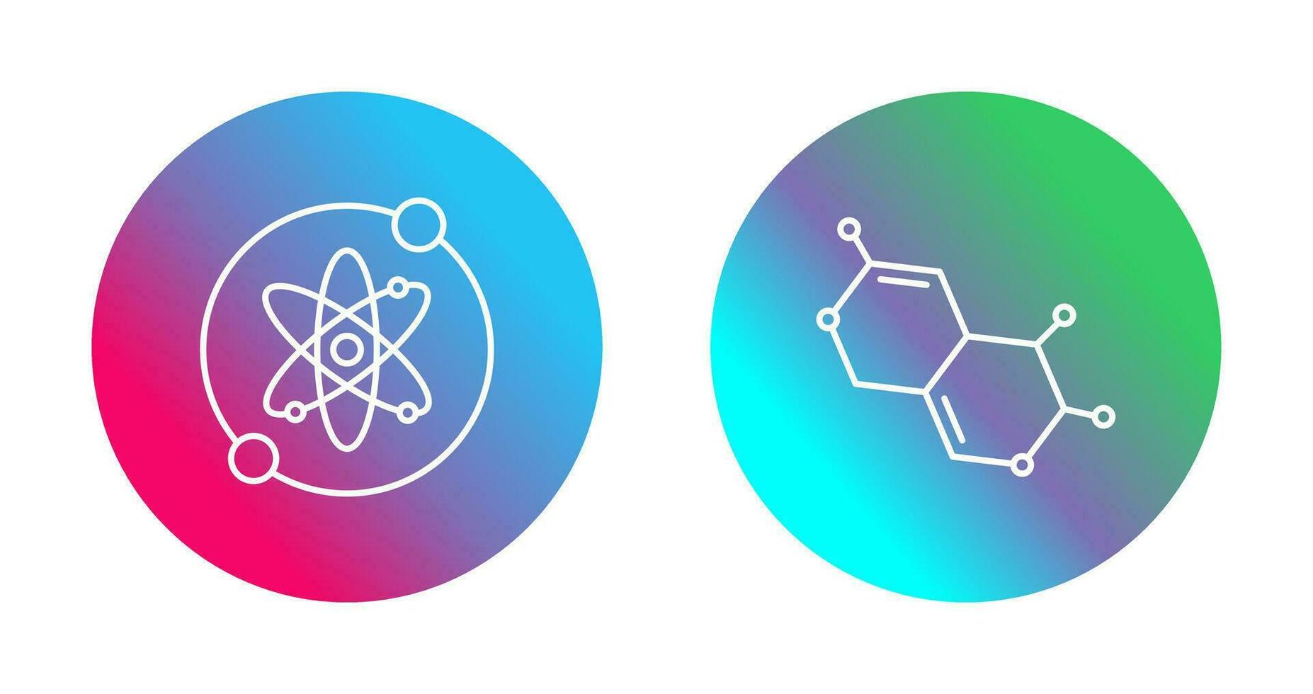 Proton and Molecule Icon vector