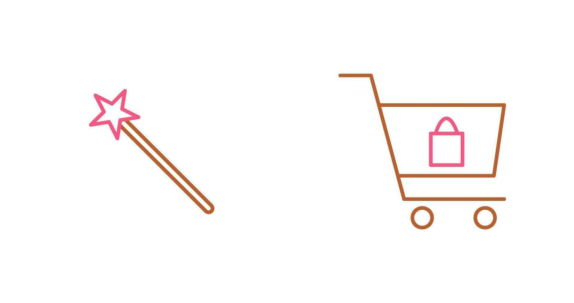 magic and shopping  Icon vector