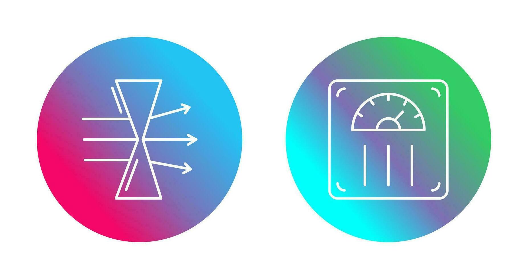 Dispersion and Weight Scale Icon vector