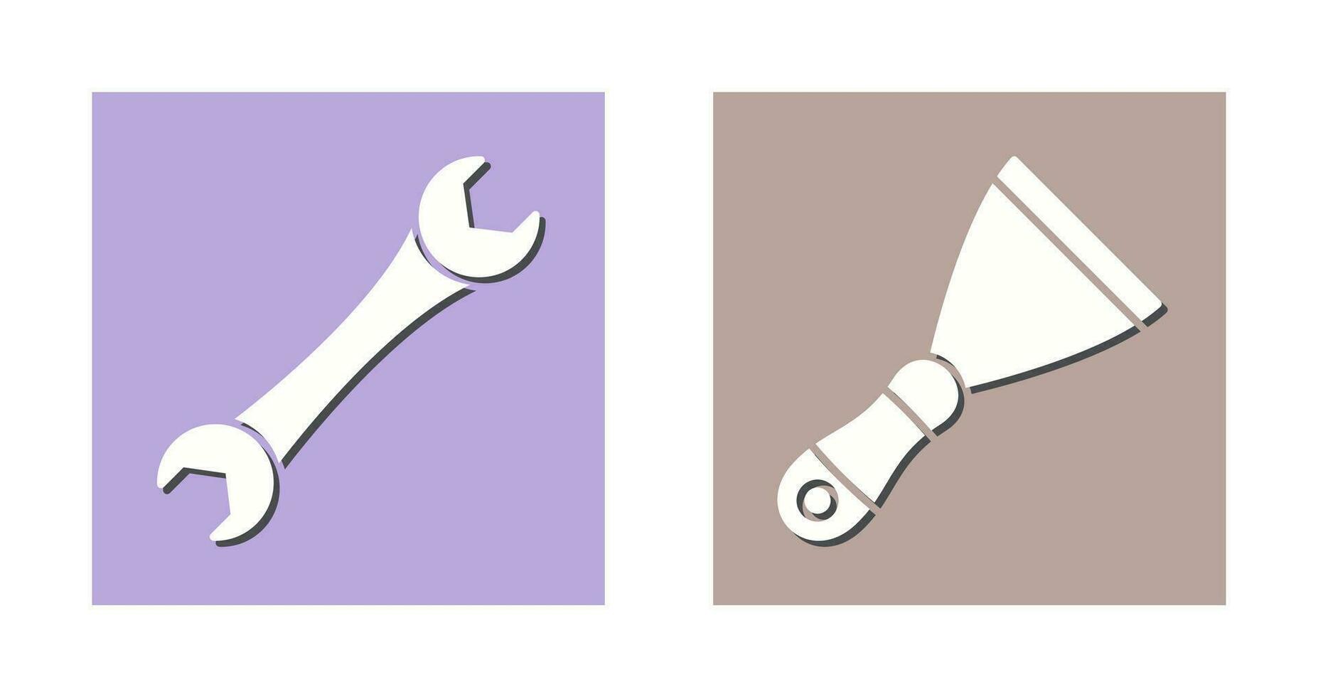Spanner and Spatula Icon vector