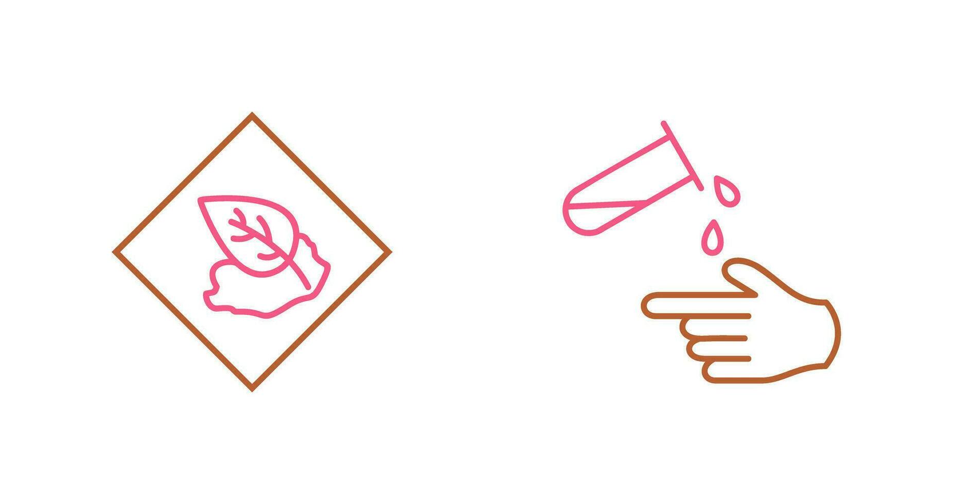 Environment hazard and Corrosive hazard  Icon vector