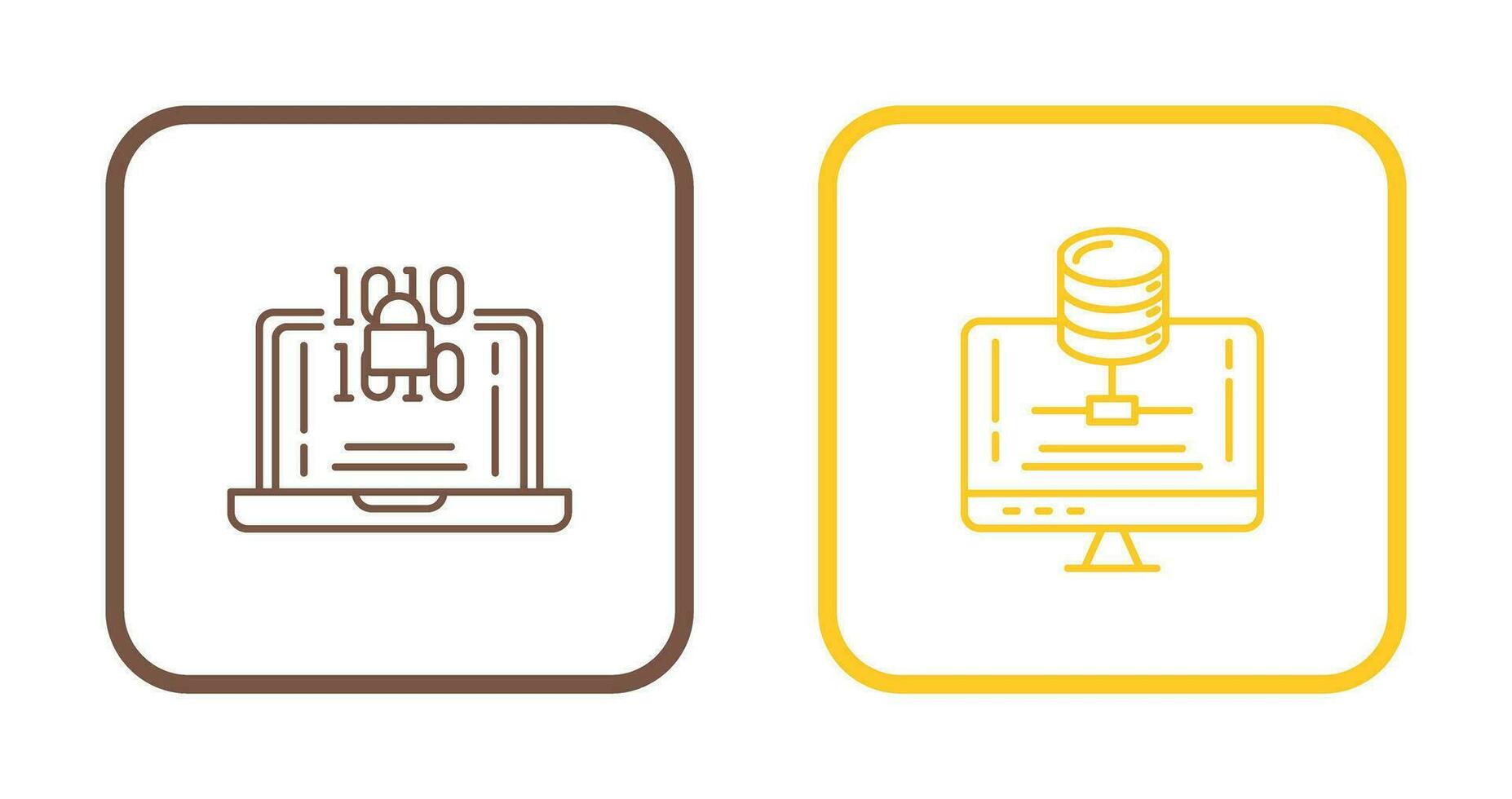 Encryption and Server Icon vector