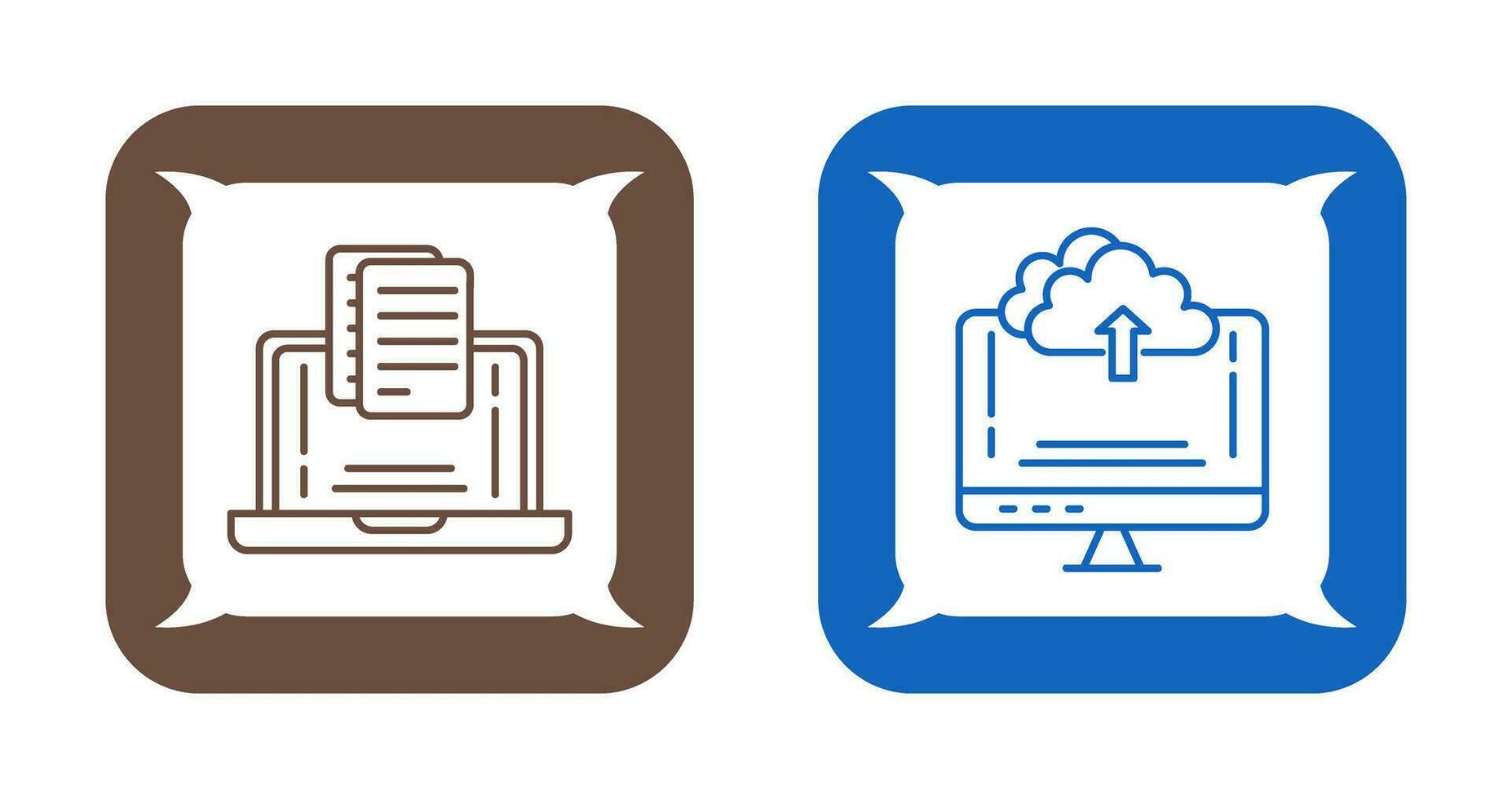 Document and Upload Icon vector