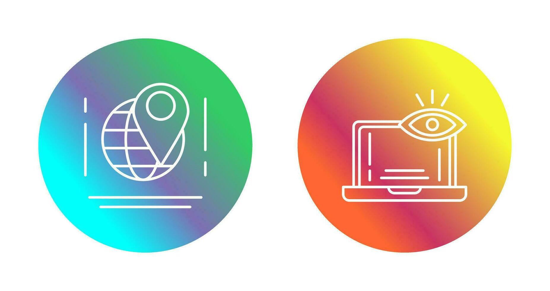 Map and Monitoring Icon vector