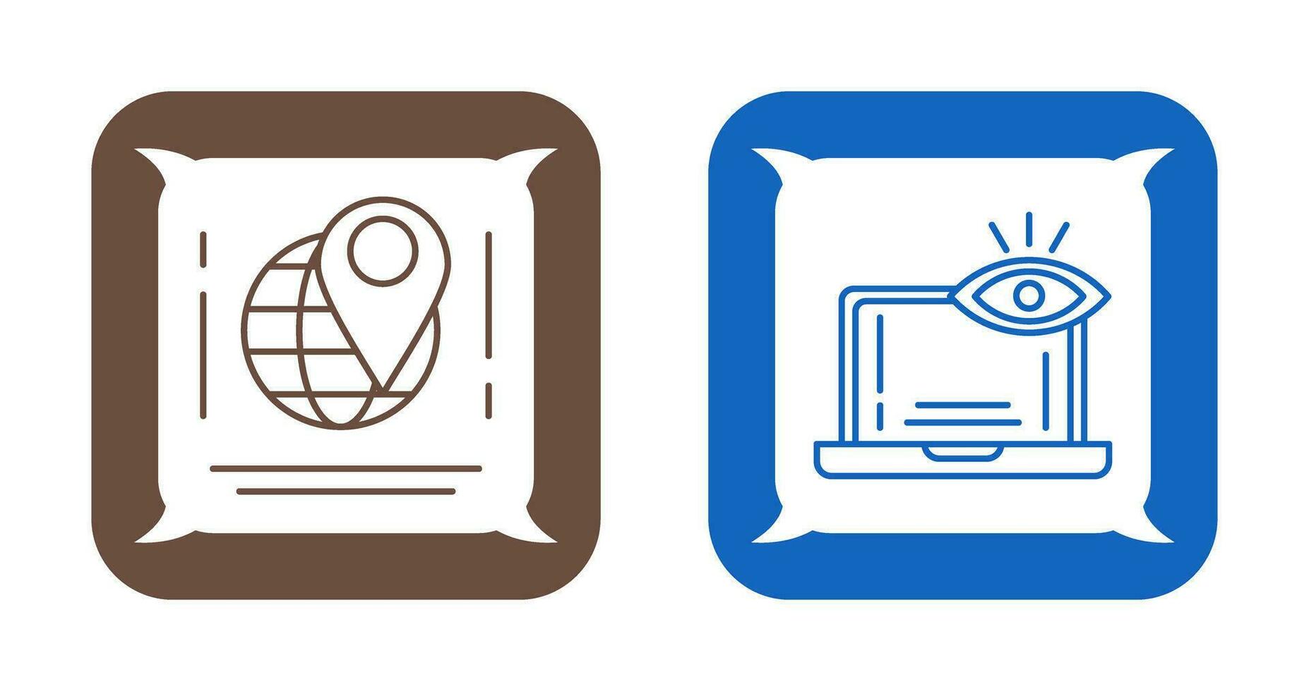 Map and Monitoring Icon vector