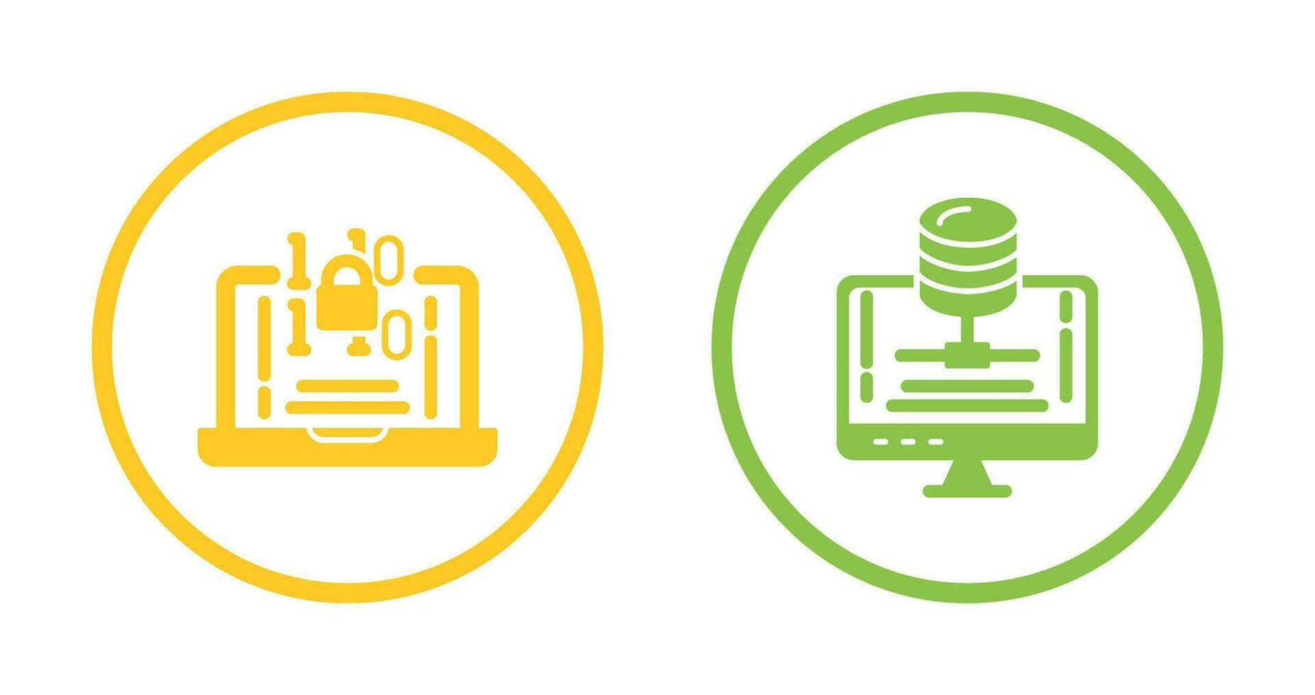 Encryption and Server Icon vector
