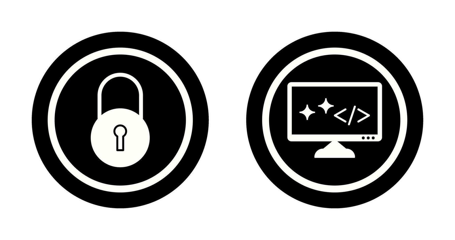 Closed Access and Clean Code Icon vector