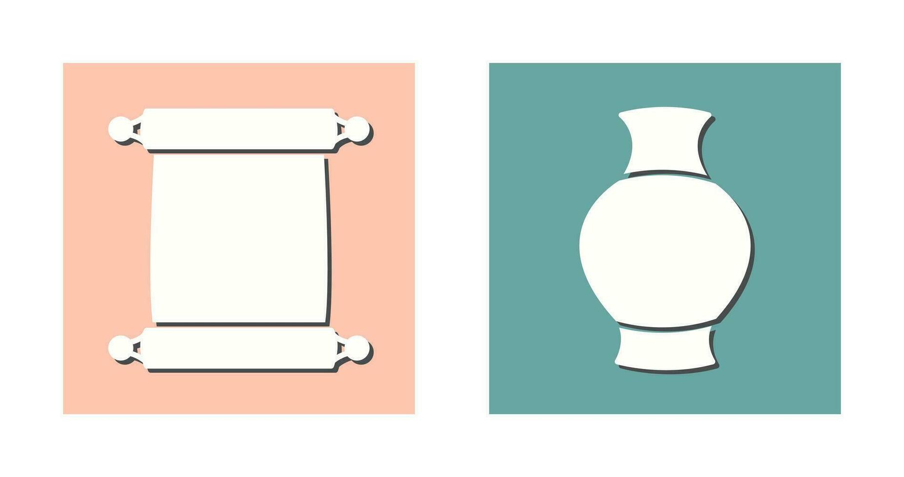Scroll of Paper and Antique Icon vector