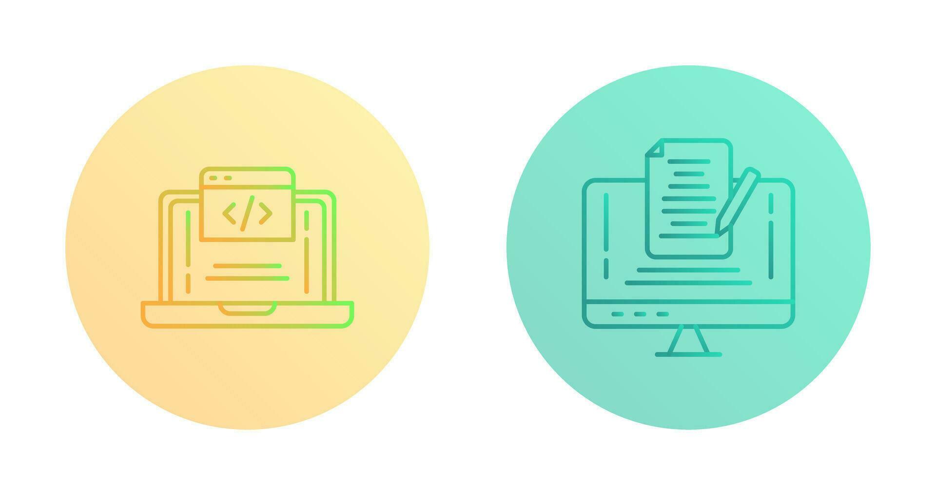 Coding and Note Icon 32770575 Vector Art at Vecteezy