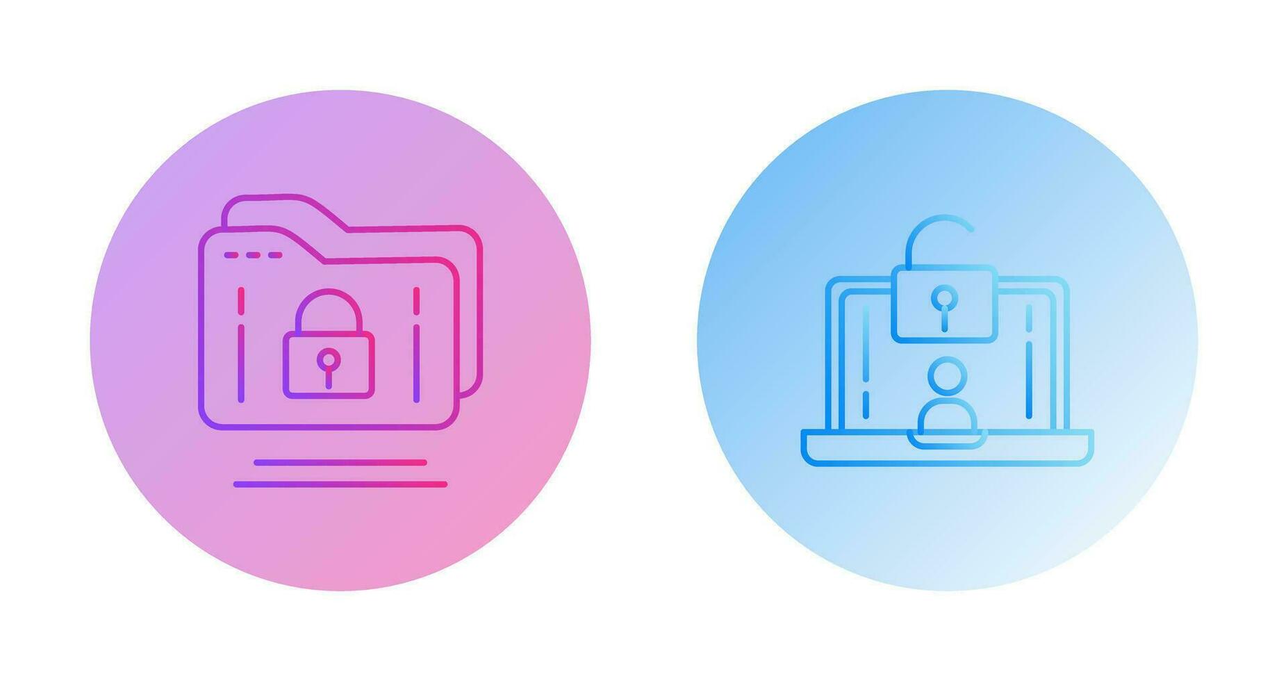Folder and Access Icon vector