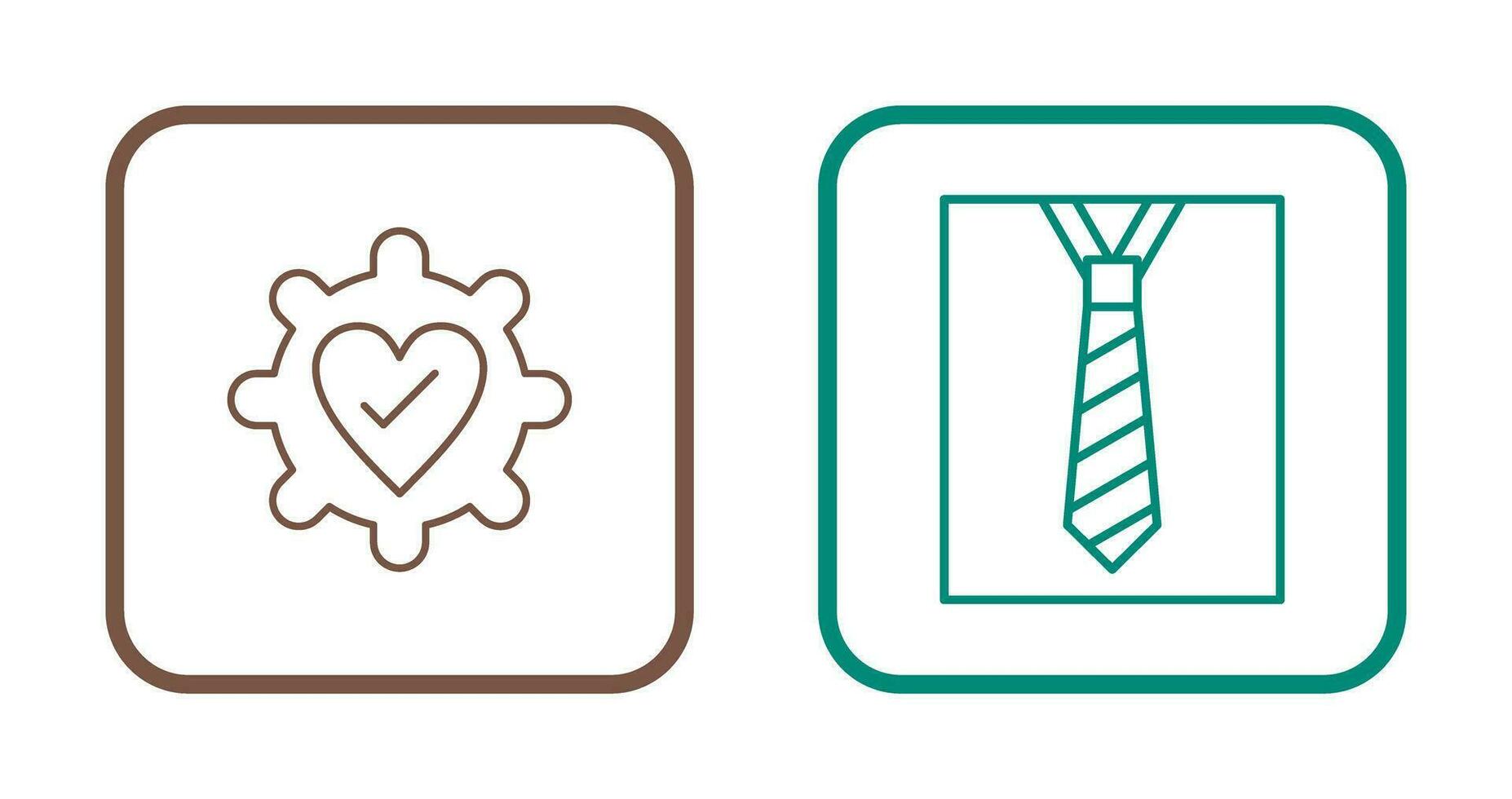 Gear and Tie Icon vector