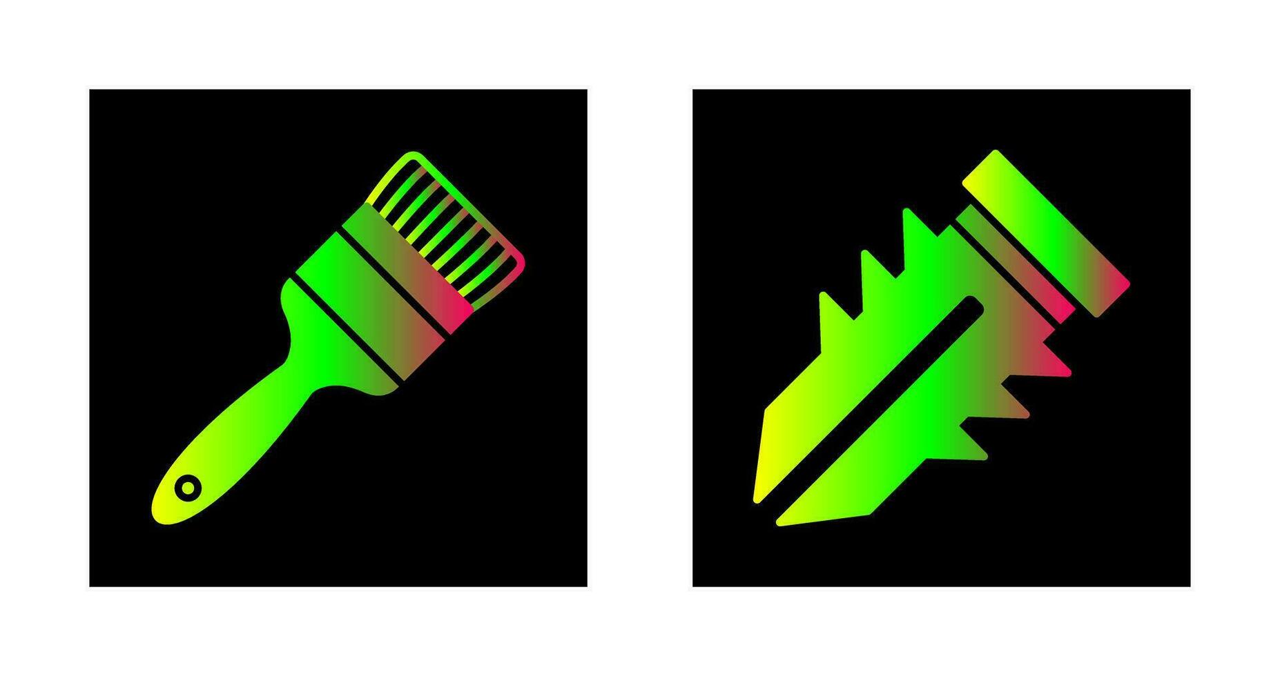 Paint Brush and Dyupel Icon vector
