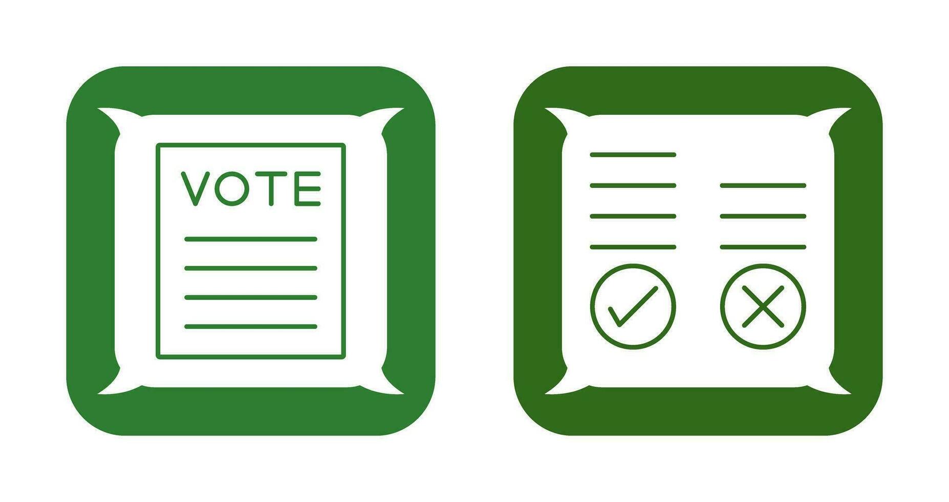 Voting Result and Vote Icon vector