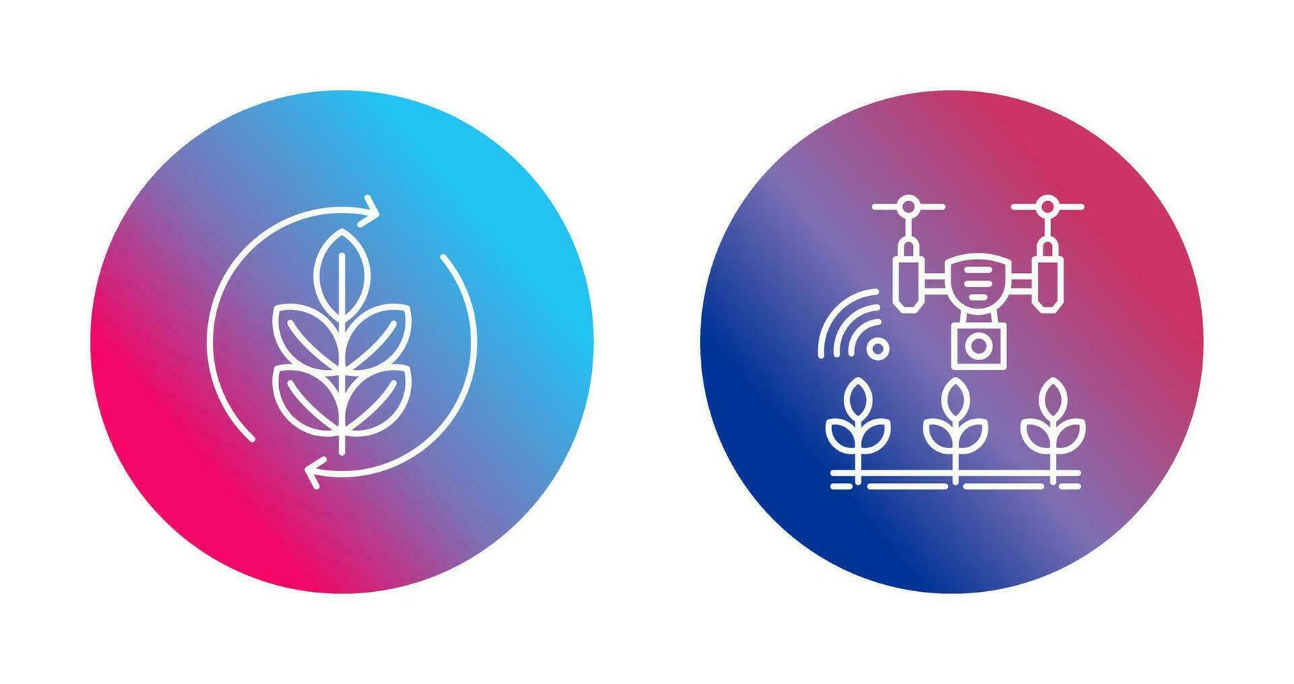 Agronomy and Smart Farm Icon vector