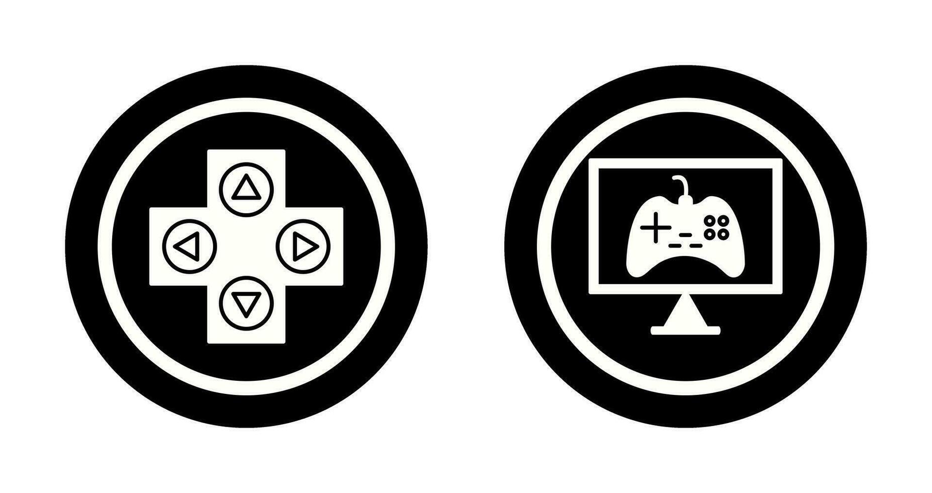 Gaming Control and Online Games Icon vector