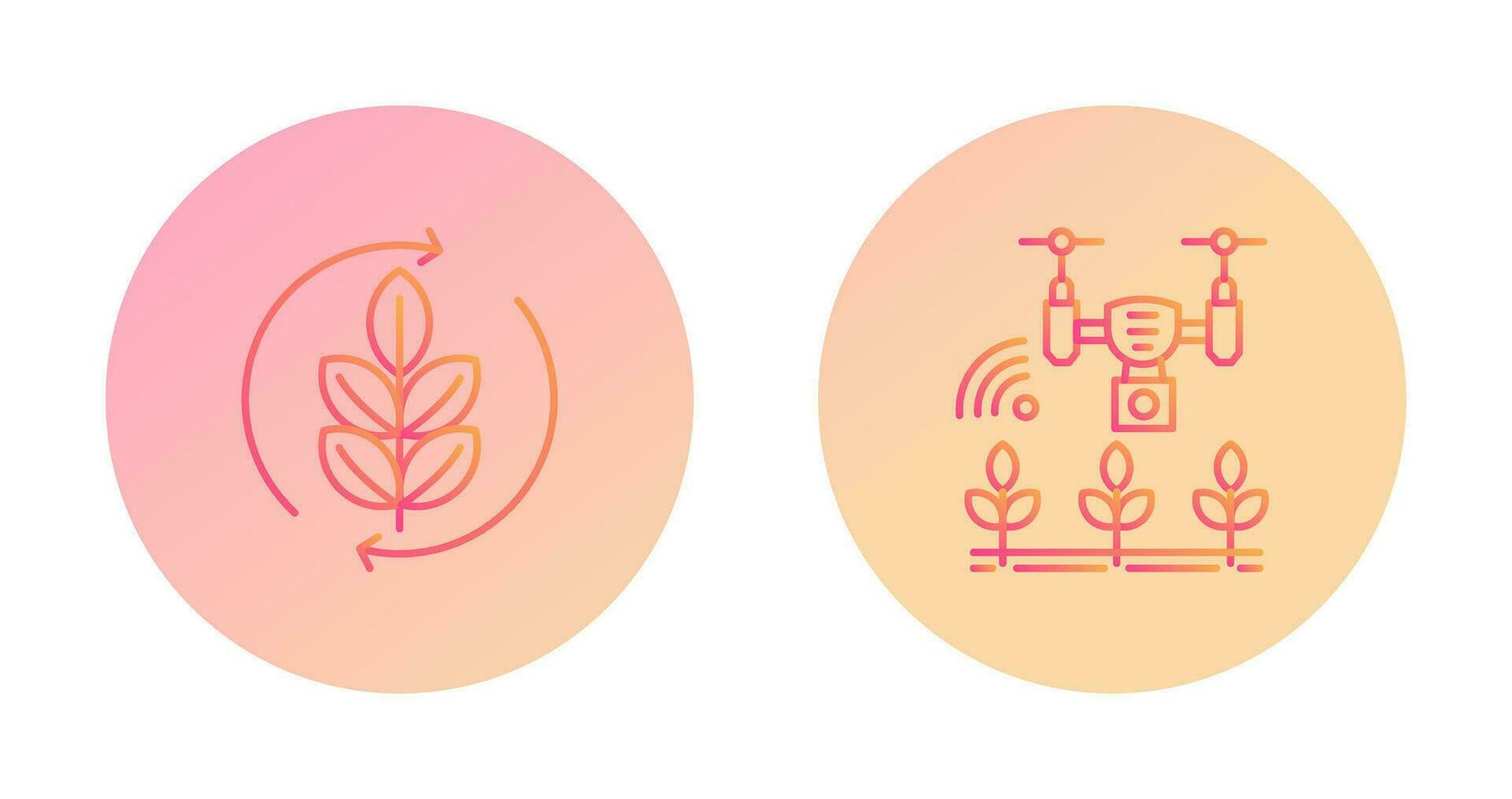 Agronomy and Smart Farm Icon vector