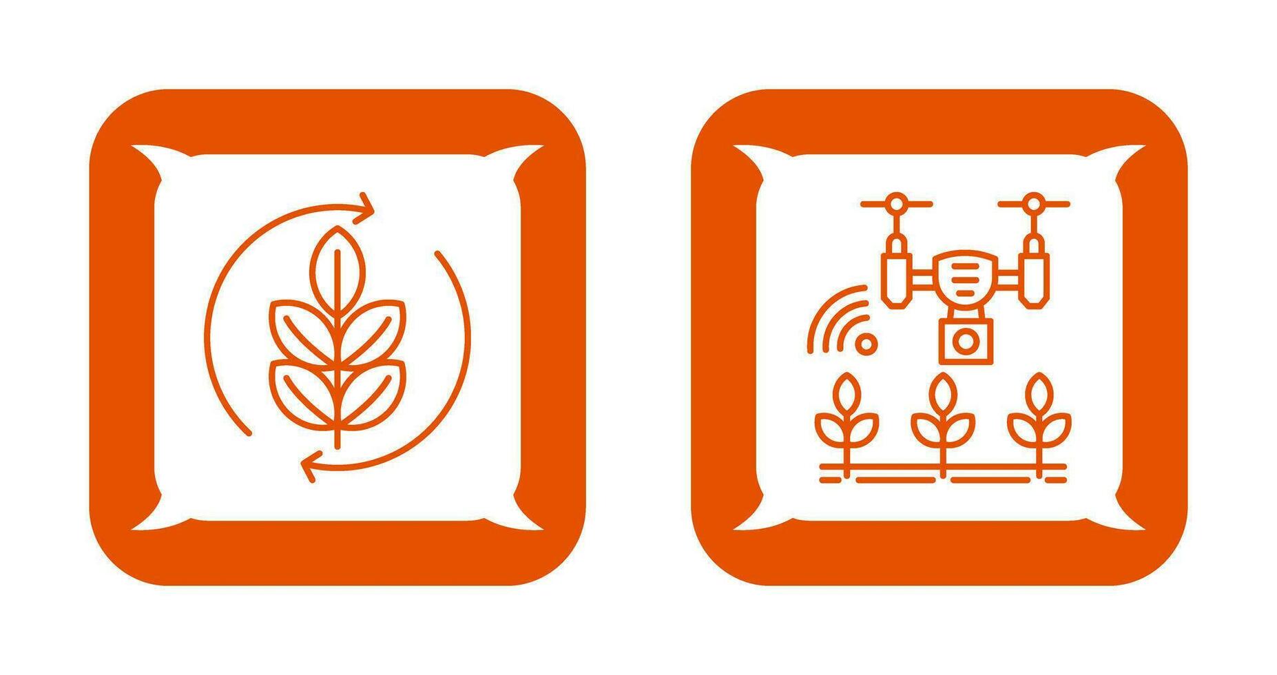 Agronomy and Smart Farm Icon vector