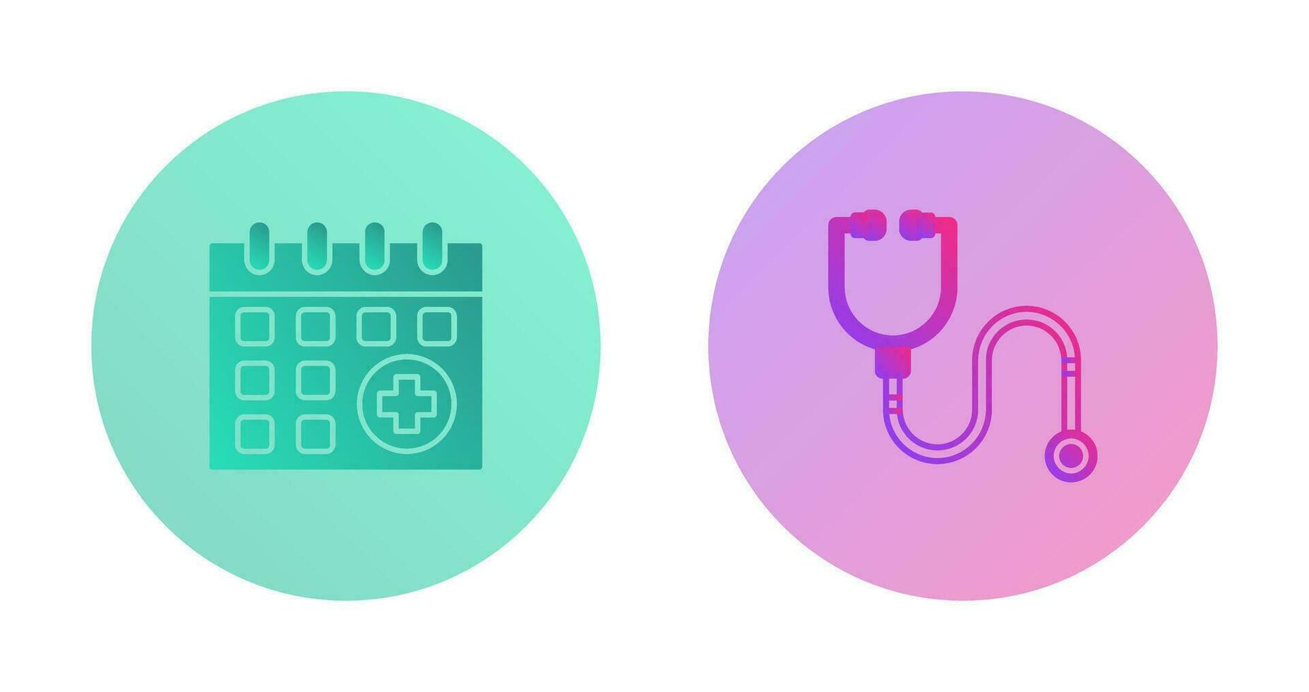 Calender and healthcare Icon vector