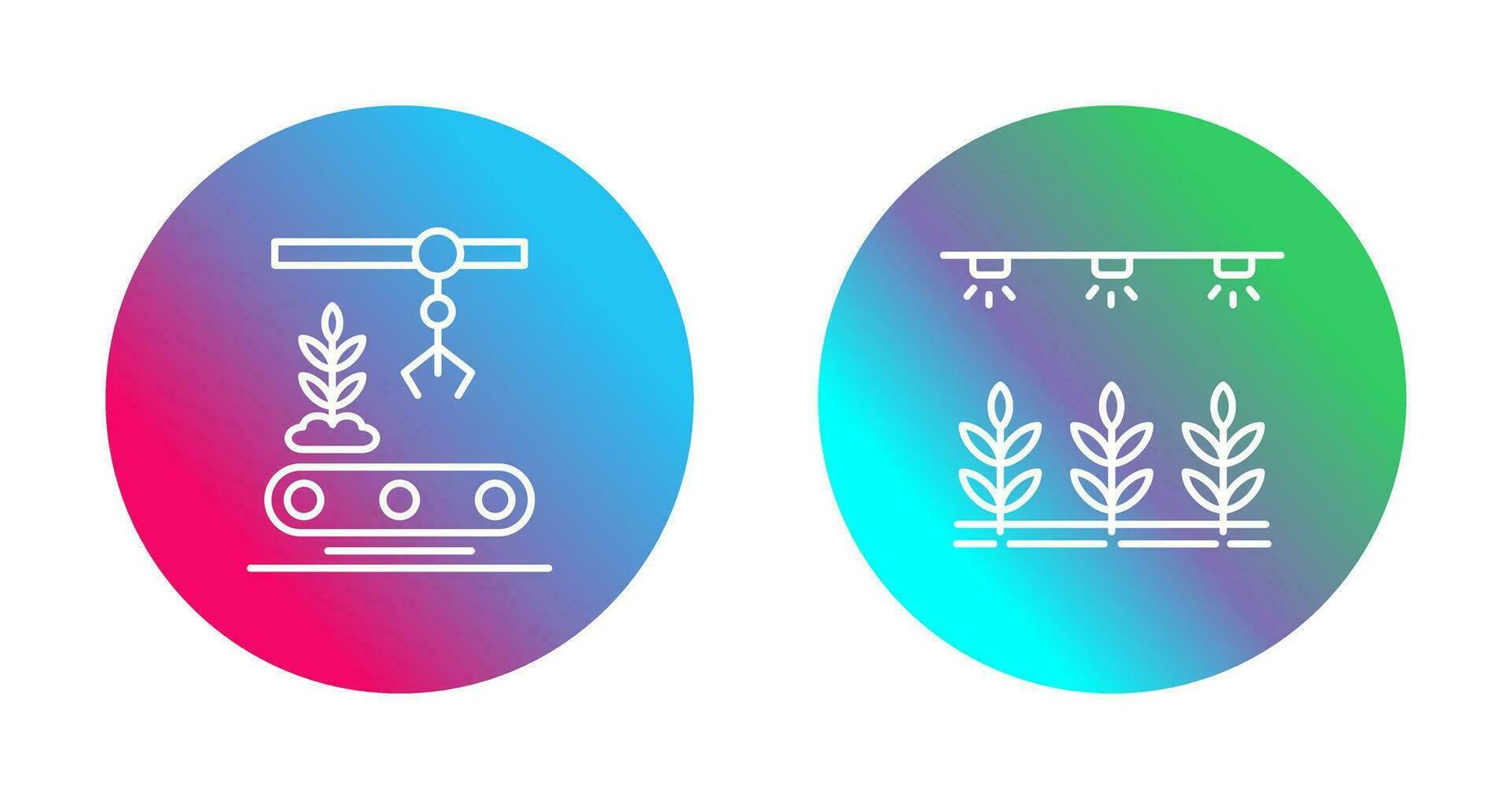 Conveyor and Irrigation  Icon vector
