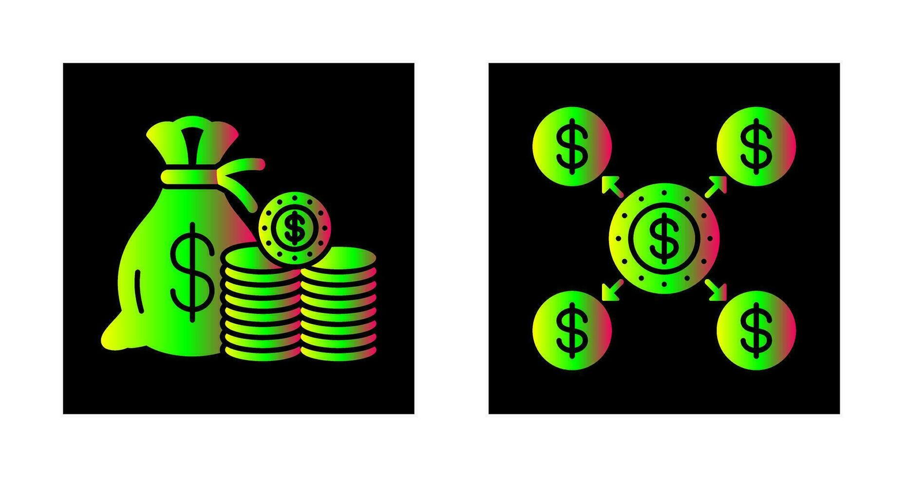 Saving and Distribution Icon vector