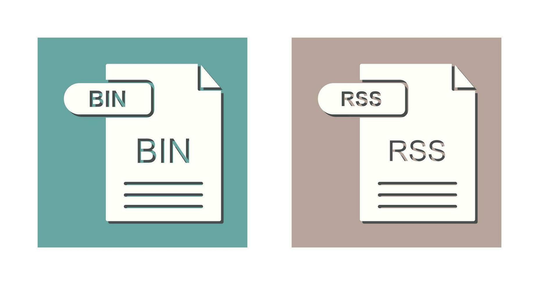 compartimiento y rss icono vector