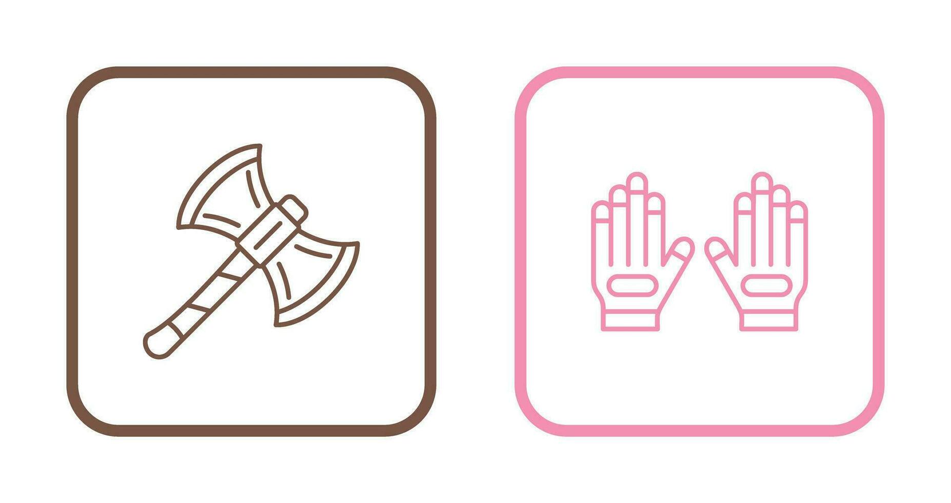 Axe and Glove Icon vector