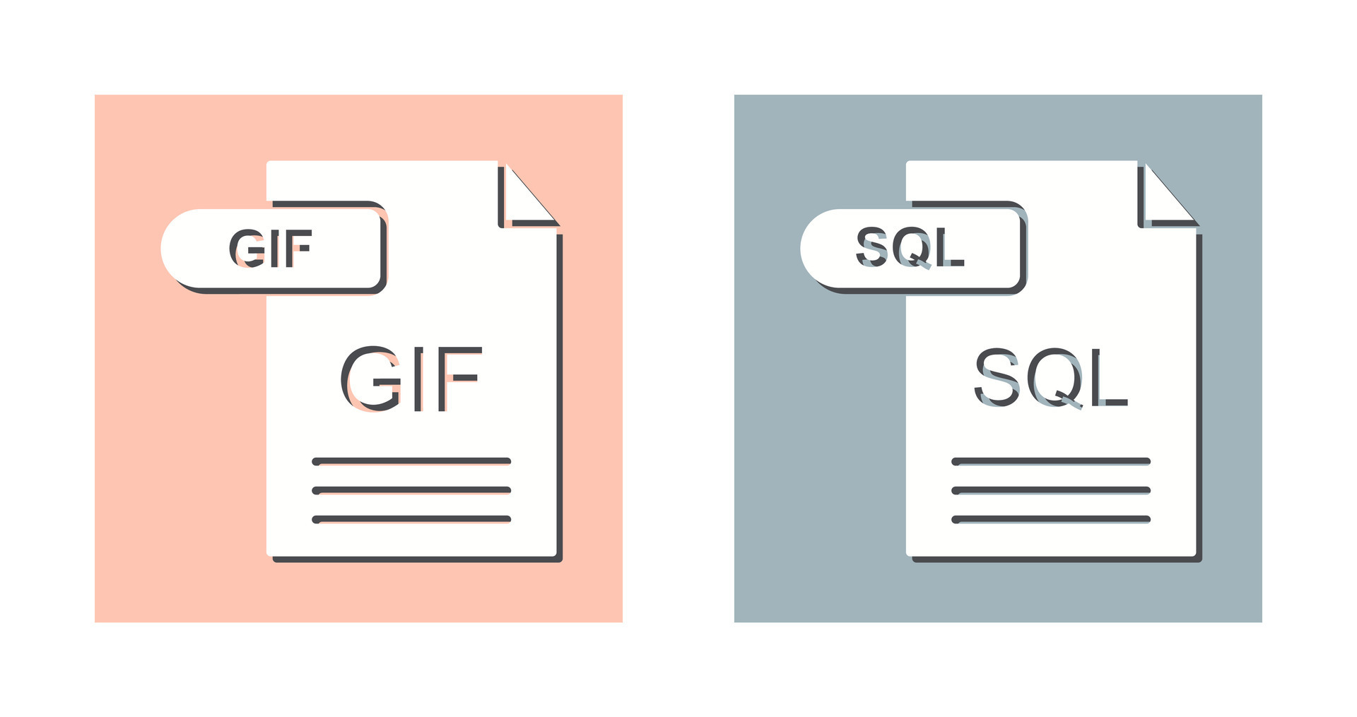 GIF and SQL Icon 32771131 Vector Art at Vecteezy
